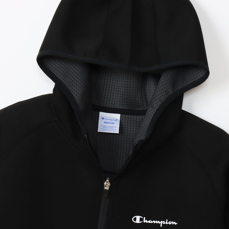 テックウィーブ 3LS ジップフーデッドスウェットシャツ