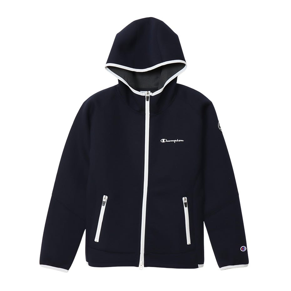 テックウィーブ 3LS ジップフーデッドスウェットシャツ