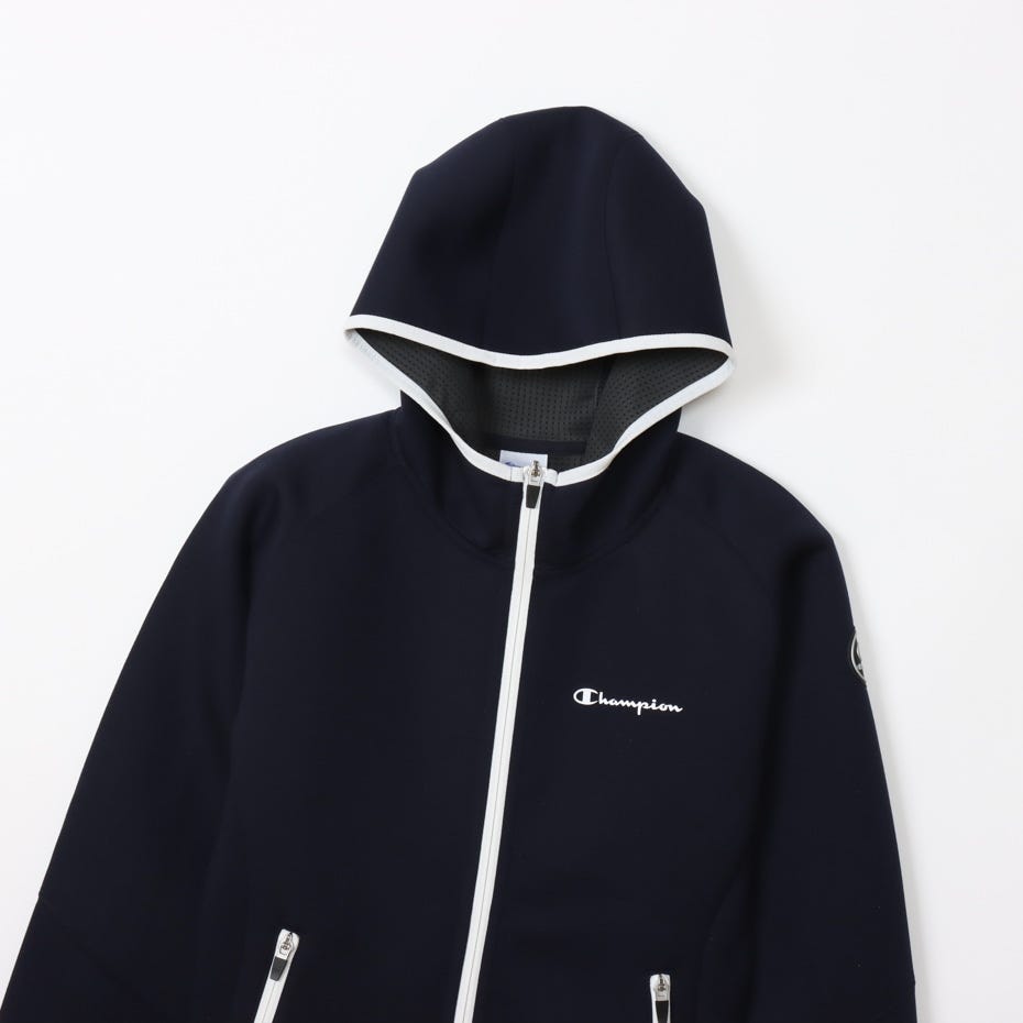 テックウィーブ 3LS ジップフーデッドスウェットシャツ