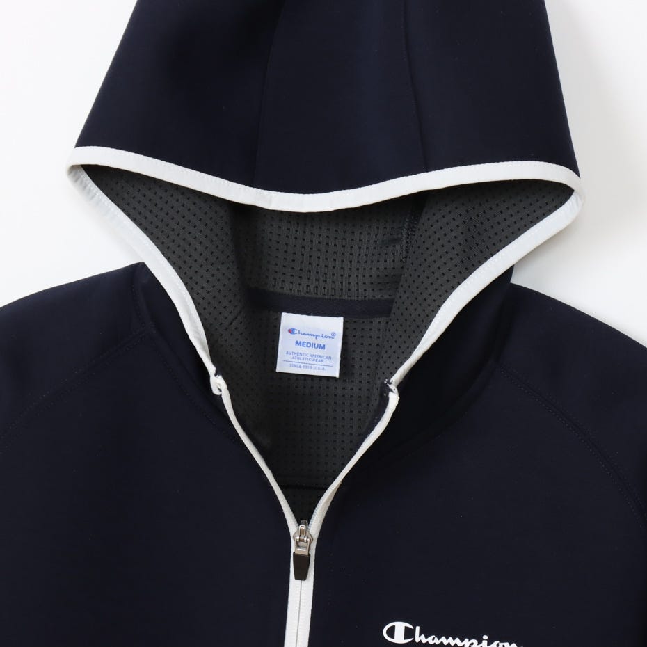 テックウィーブ 3LS ジップフーデッドスウェットシャツ