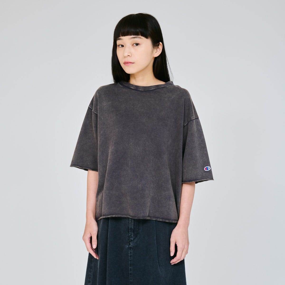 ショートスリーブクルーネックスウェットシャツ