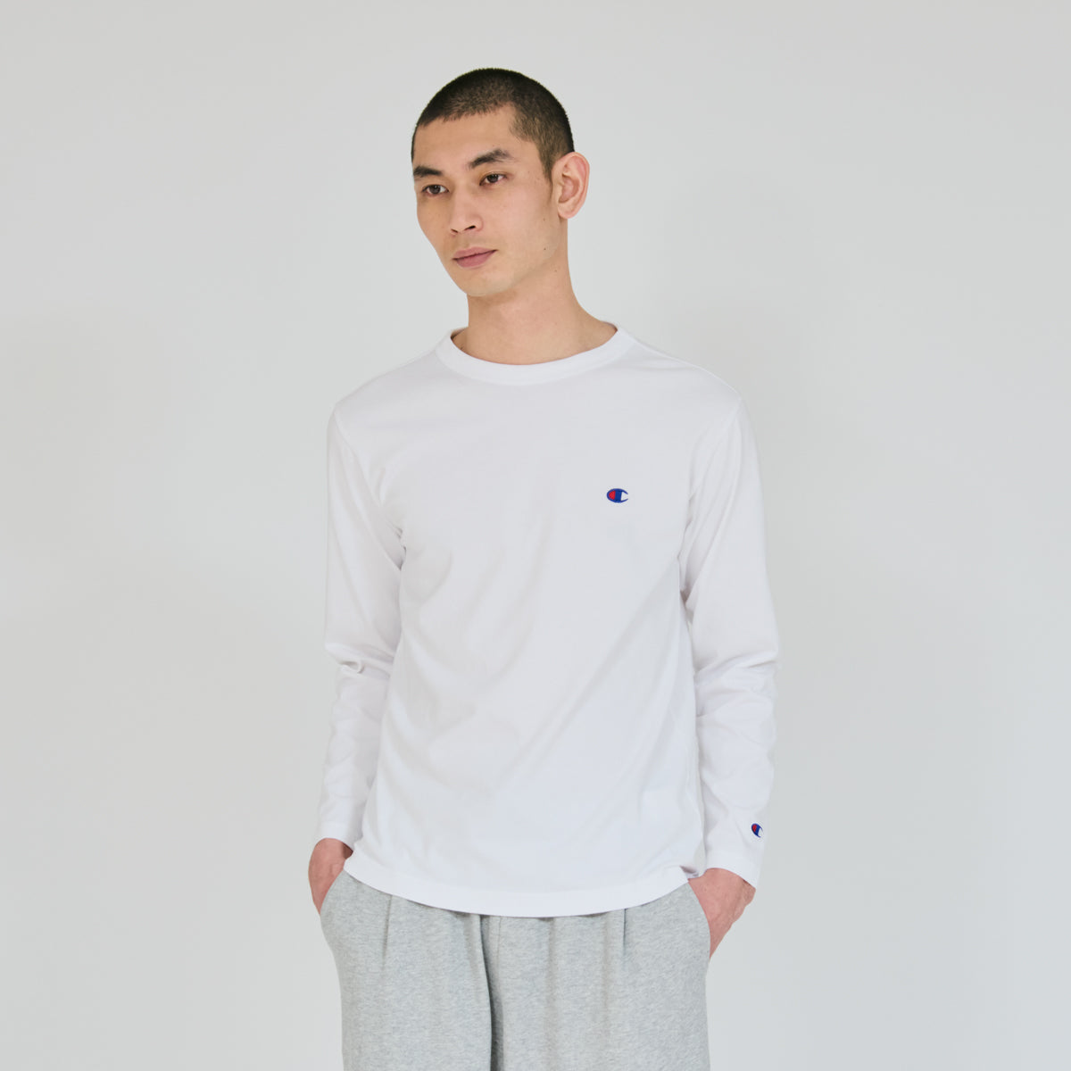 ロングスリーブTシャツ (C3-Y428)-【チャンピオン公式】