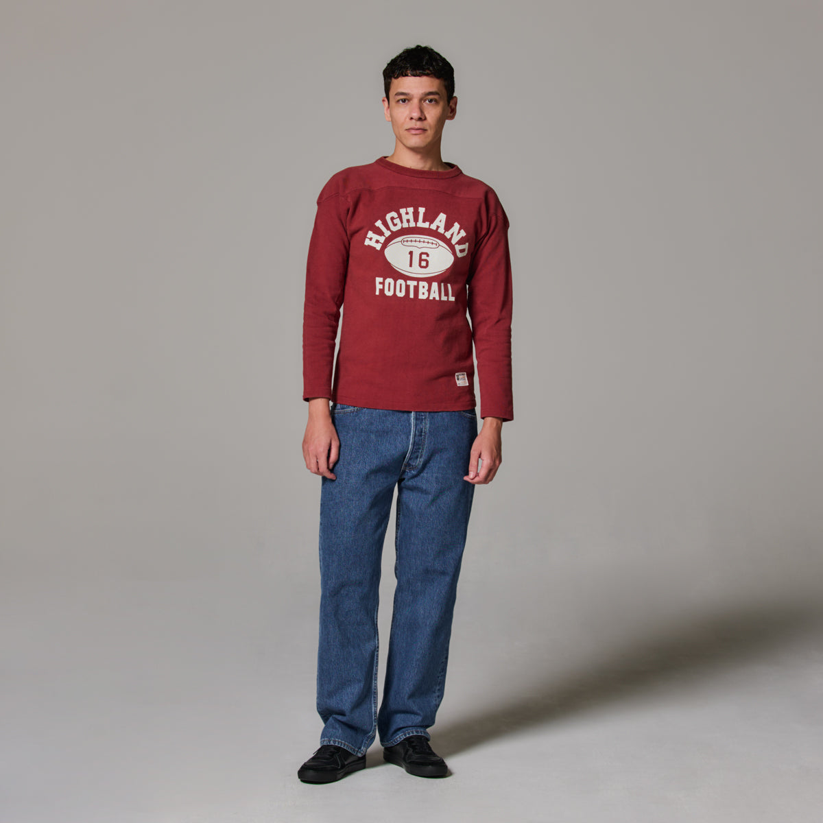 ロングスリーブ フットボール Tシャツ (C3-E413)