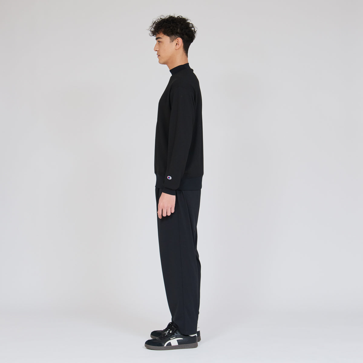 ロングスリーブモックネックシャツ (C3-EG403)
