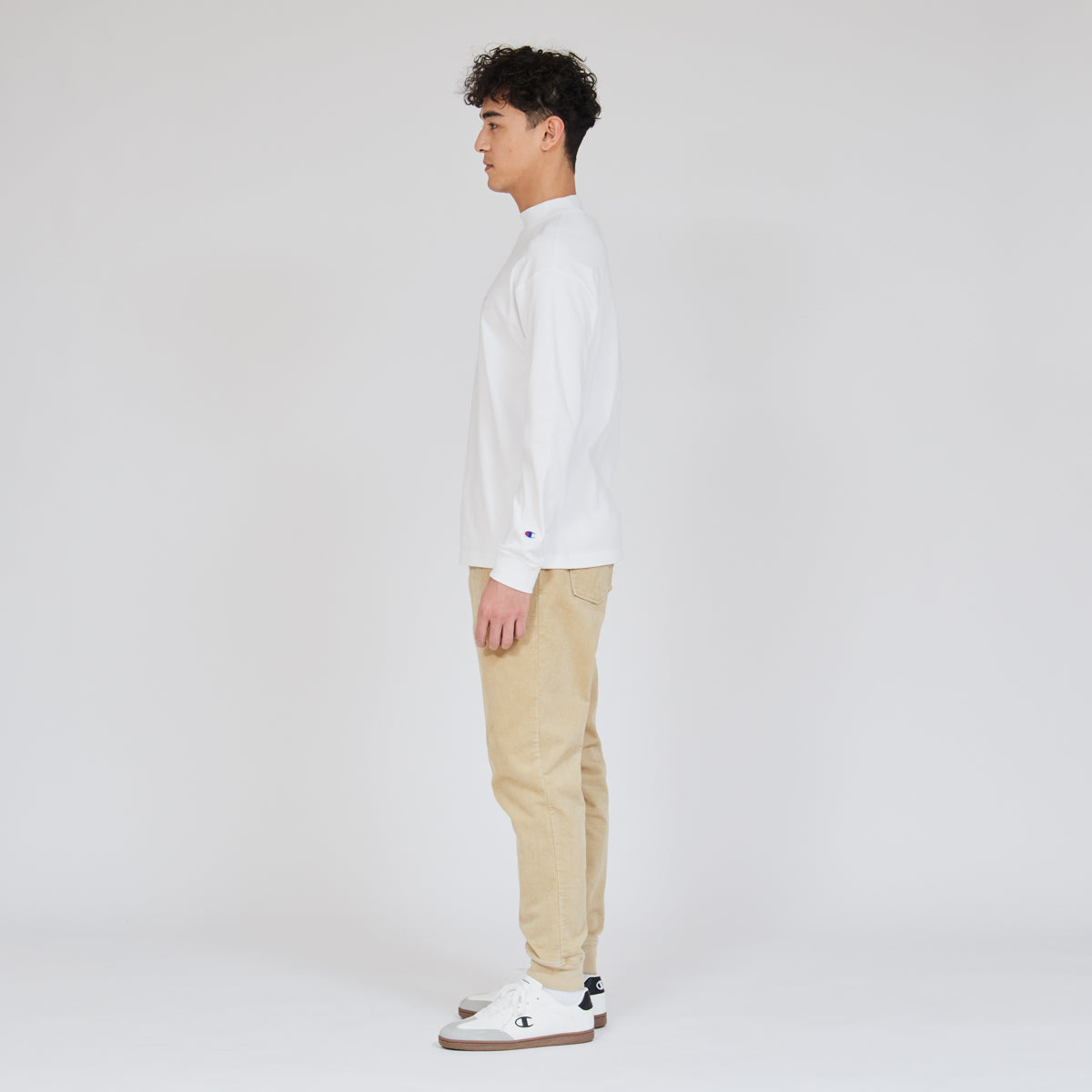 モックネックロングスリーブTシャツ (C3-C427L)