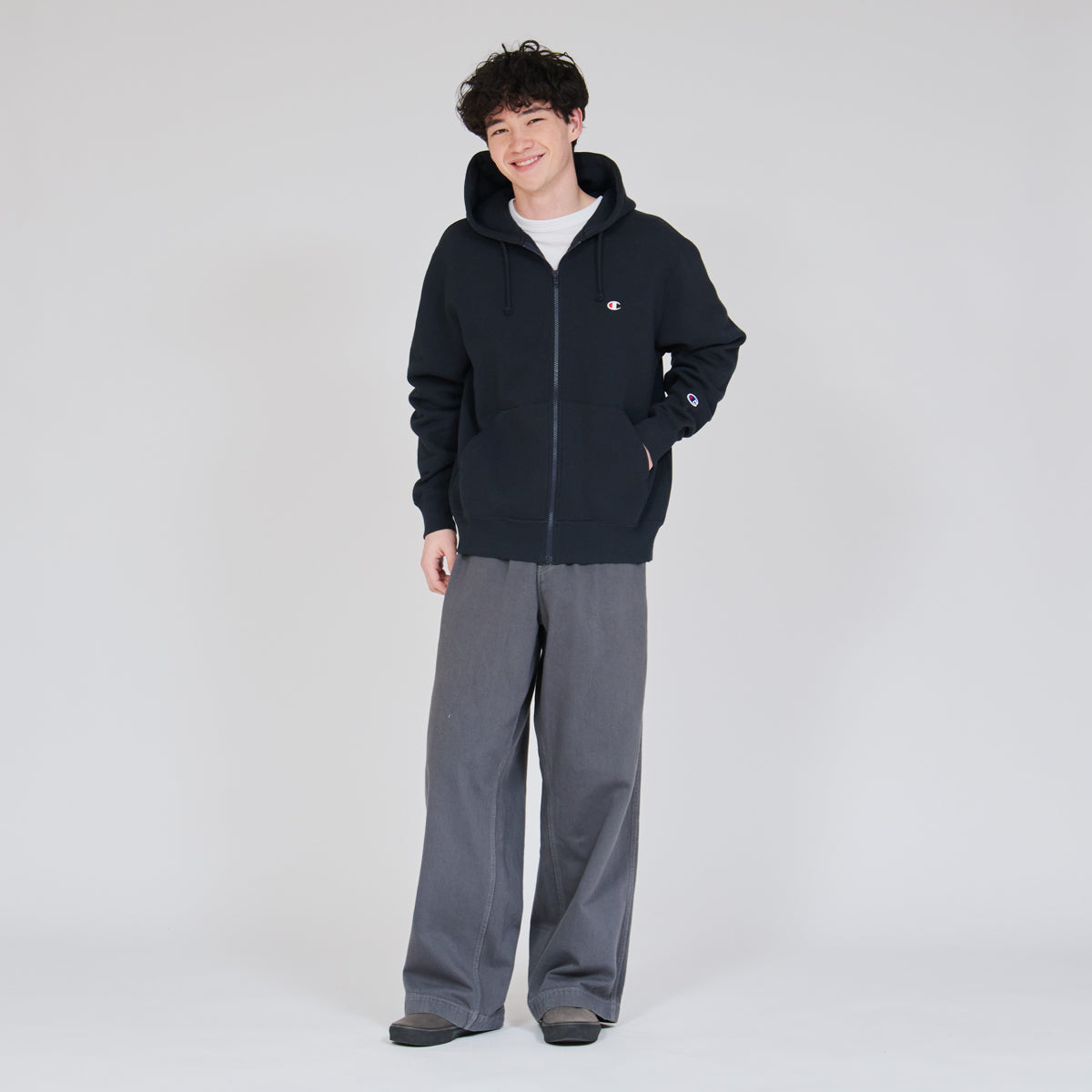 ジップフーデッドスウェットシャツ (C3-Y140)