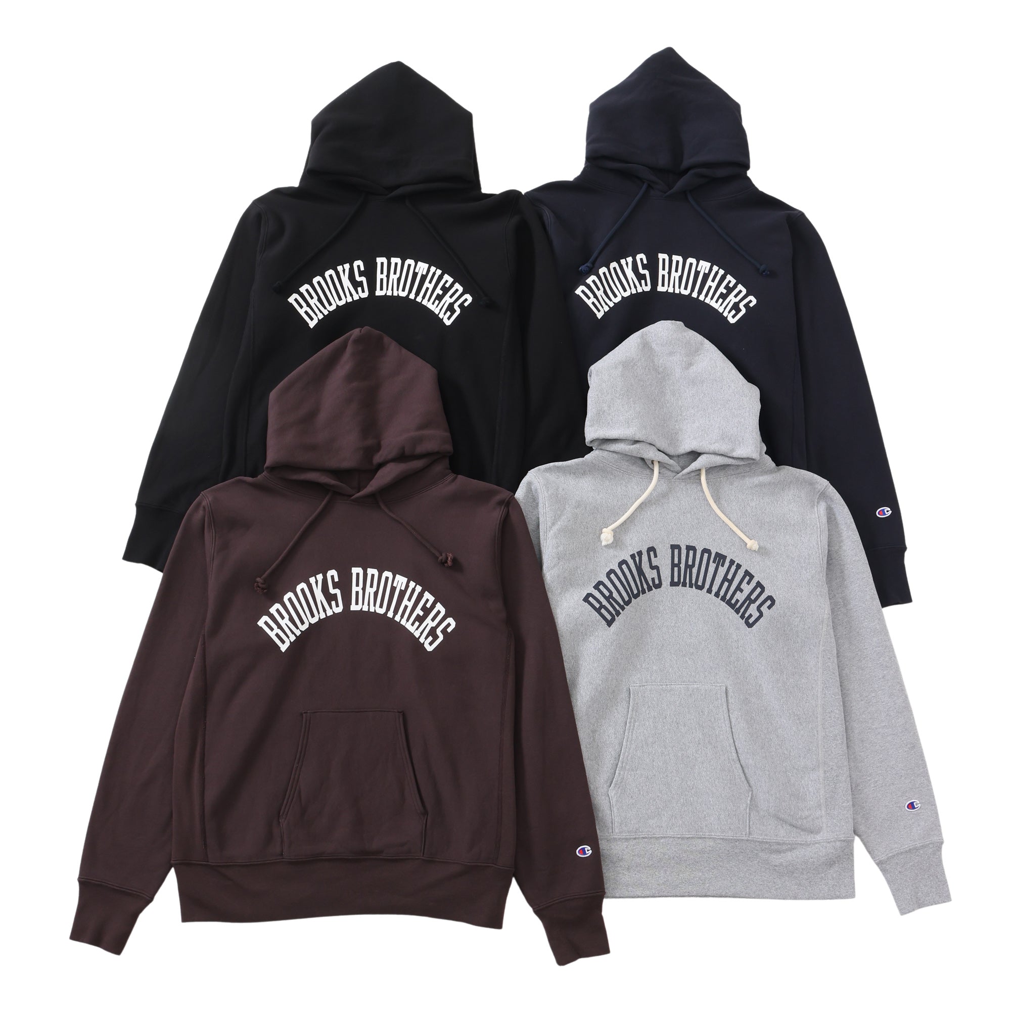 Champion × Brooks Brothers リバースウィーブ(R) フーデッド