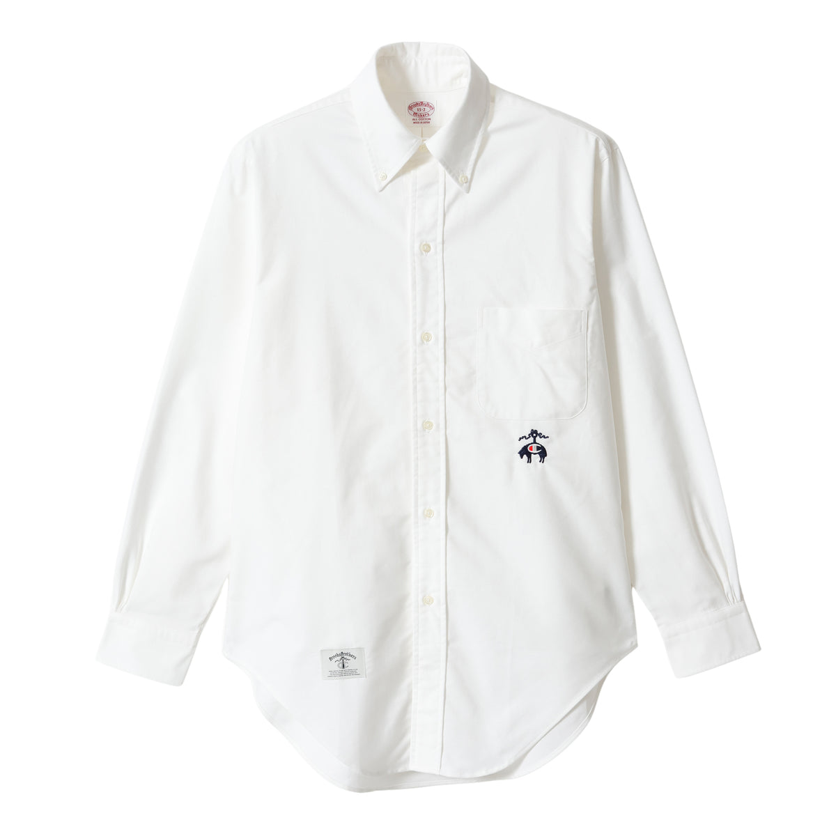 【キャンペーン対象外】 Champion × Brooks Brothers ボタンダウン ロングスリーブ シャツ (C8-E410)