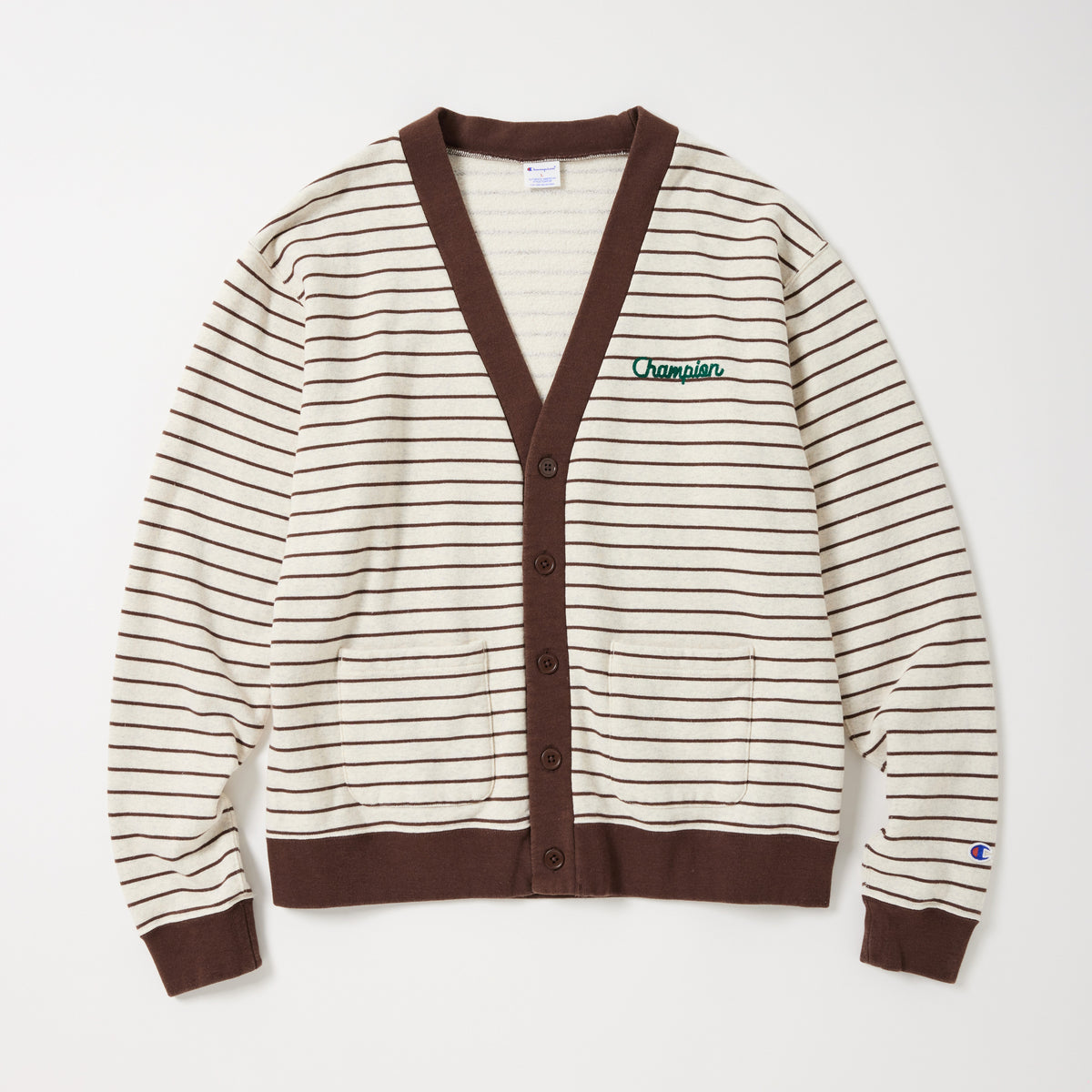 BORDER SWEAT CARDIGAN