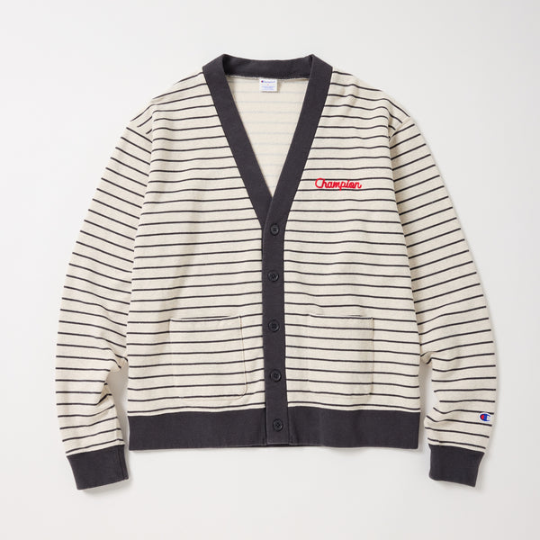 BORDER SWEAT CARDIGAN-【チャンピオン公式】