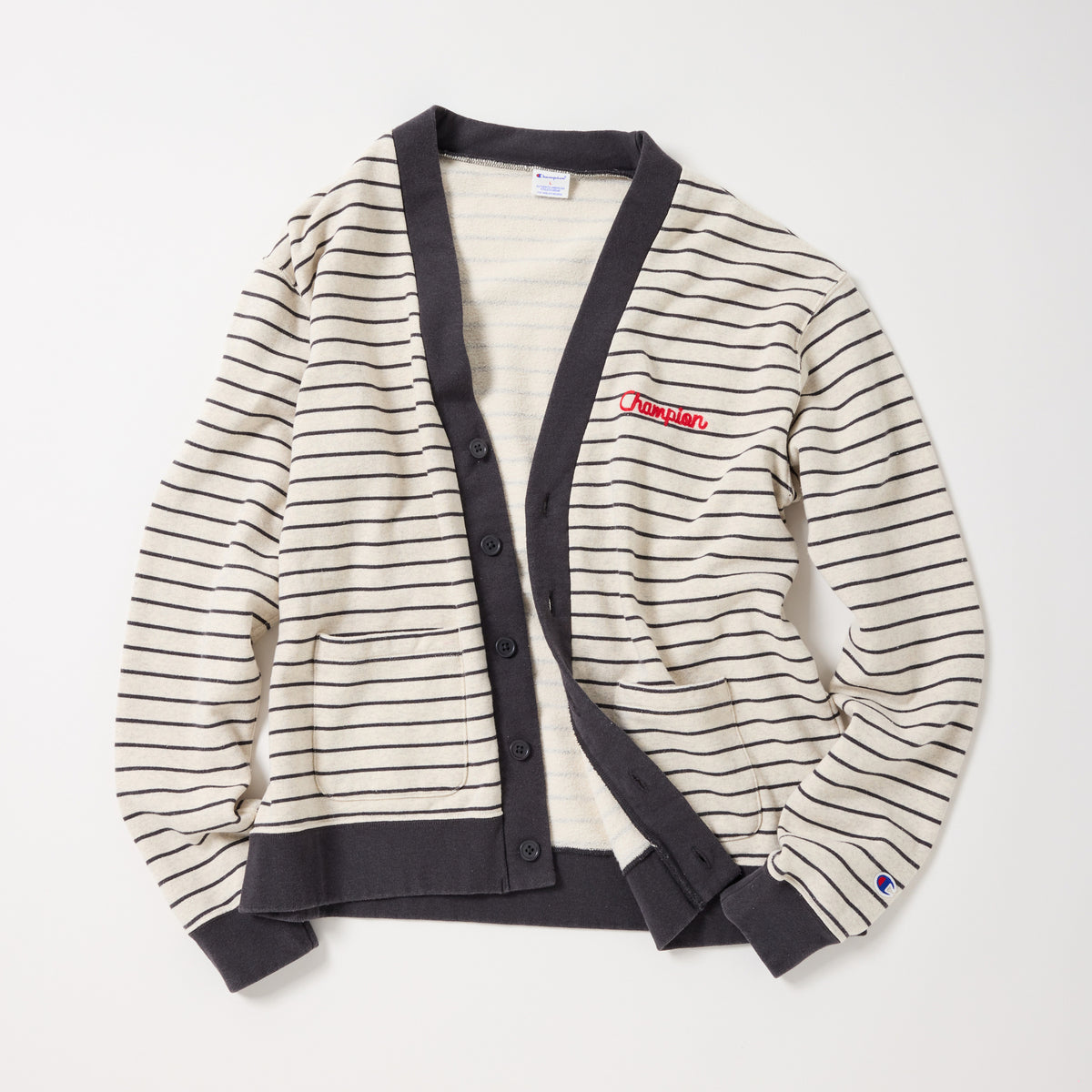 BORDER SWEAT CARDIGAN