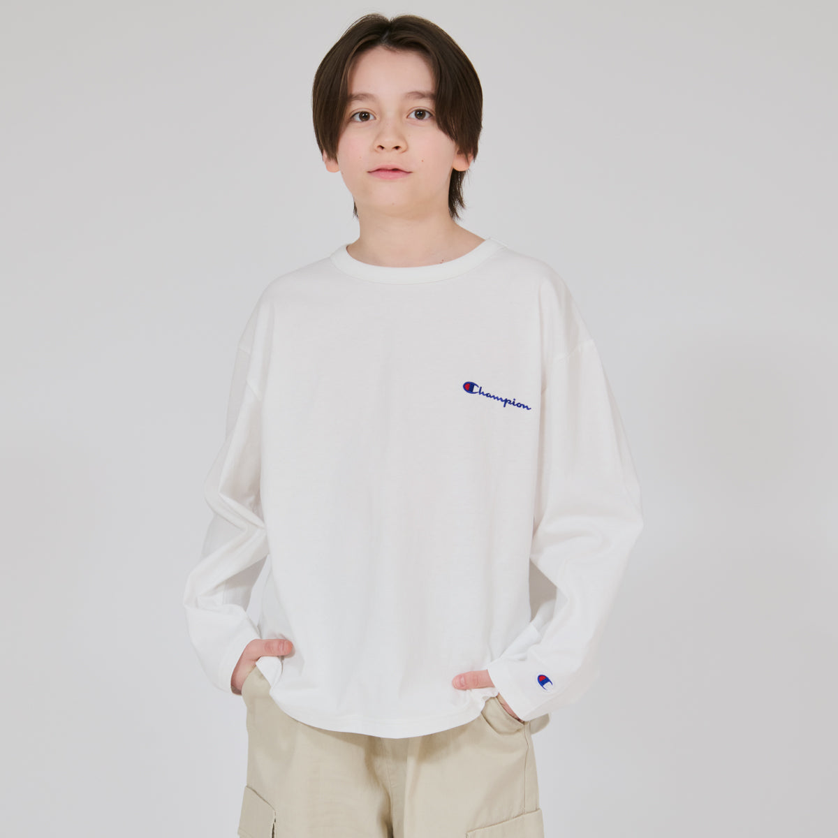 ロングスリーブTシャツ (CK-E404)-【チャンピオン公式】