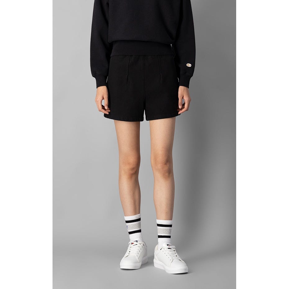 OUTLET＞ウィメンズ リバースウィーブ(R) ハイウエストスウェットショーツ REVERSE WEAVE(R) Tailored Line  チャンピオン(115649)