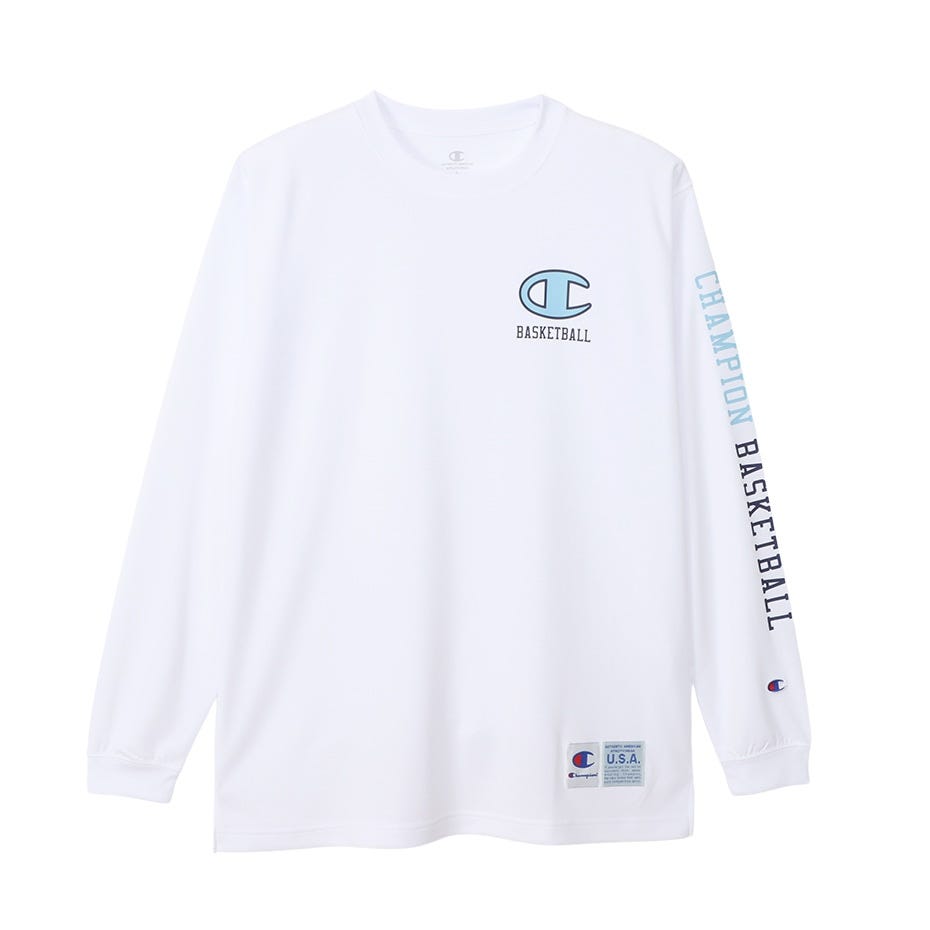 新品】Champion バスケットボール ロングスリーブTシャツ おそ XL