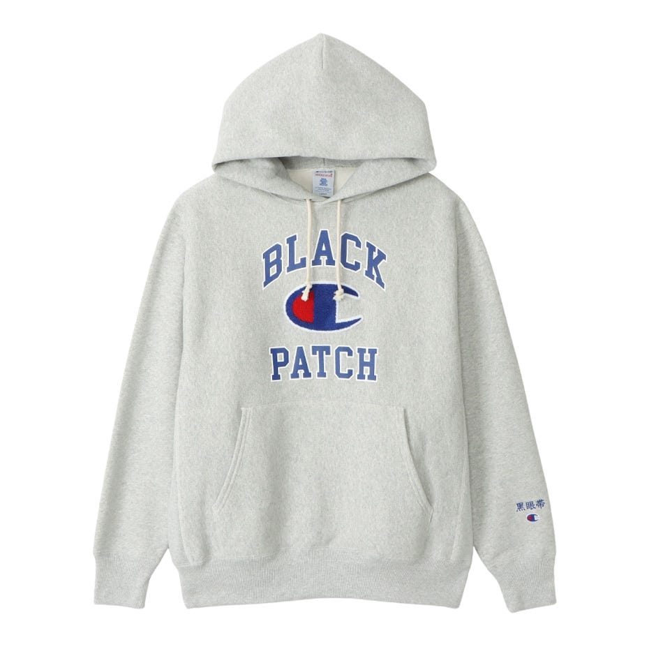 Champion × BLACK EYE PATCH リバースウィーブ(R) フーデッドスウェットシャツ チャンピオン(C8-W132)