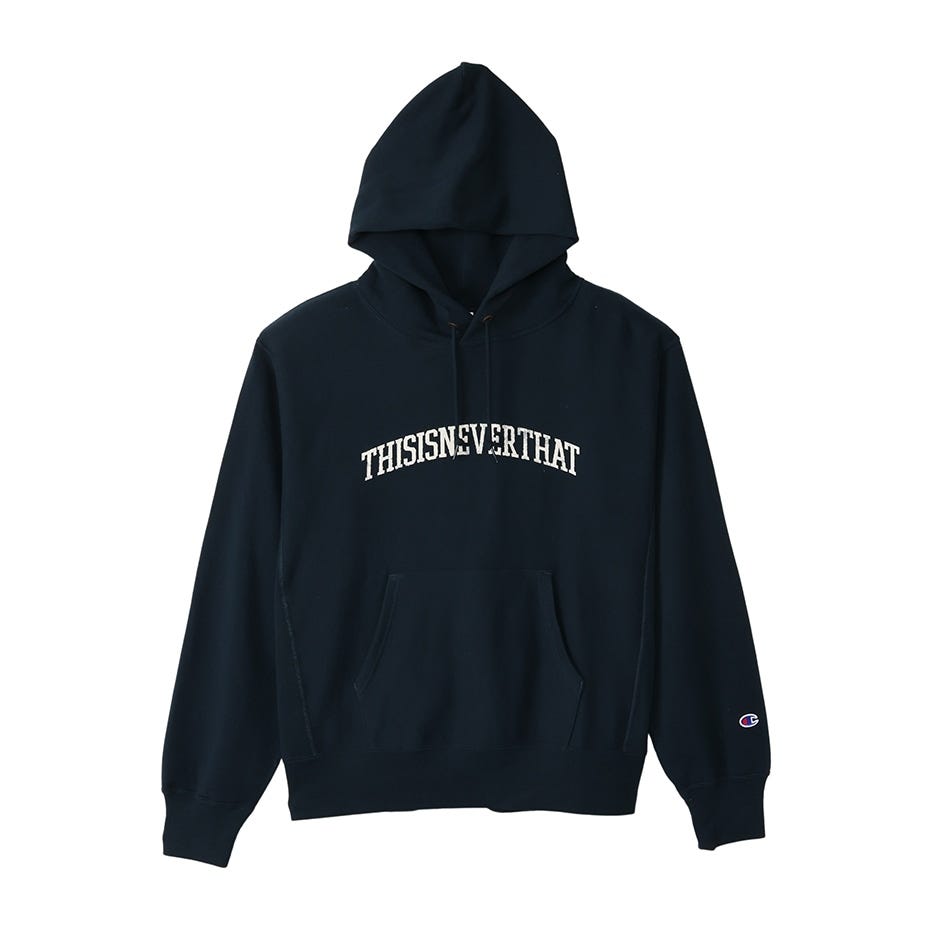 Champion × thisisneverthat 23FW リバースウィーブ(R) フーデッドスウェットシャツ(C8-Y134)